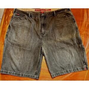 Ecko Unl "Deep Drop" Shorts Size 52B Stonewash Grey Big and Tall Hip Hop Street